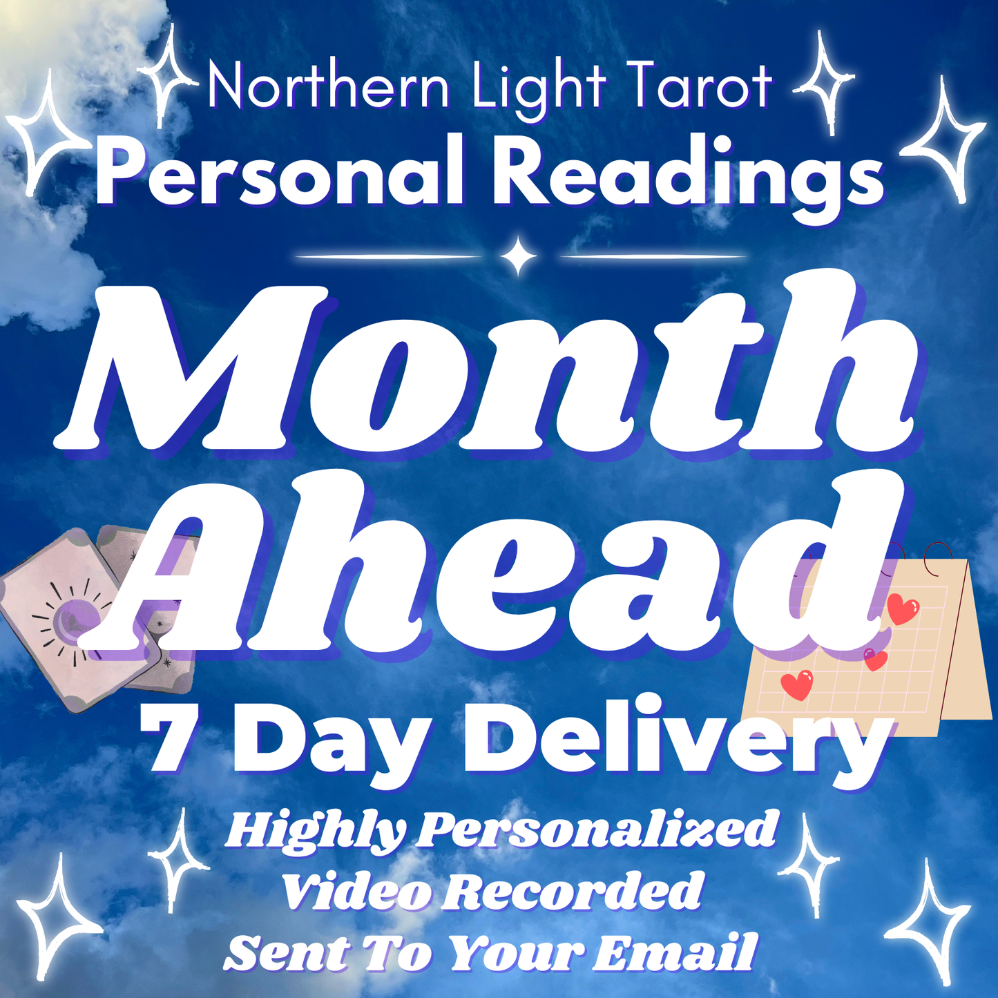 Your Month Ahead: VIDEO RECORDED TAROT Reading From Northern Light Tarot, Highly Personalized, In Depth and Straight To Your Email