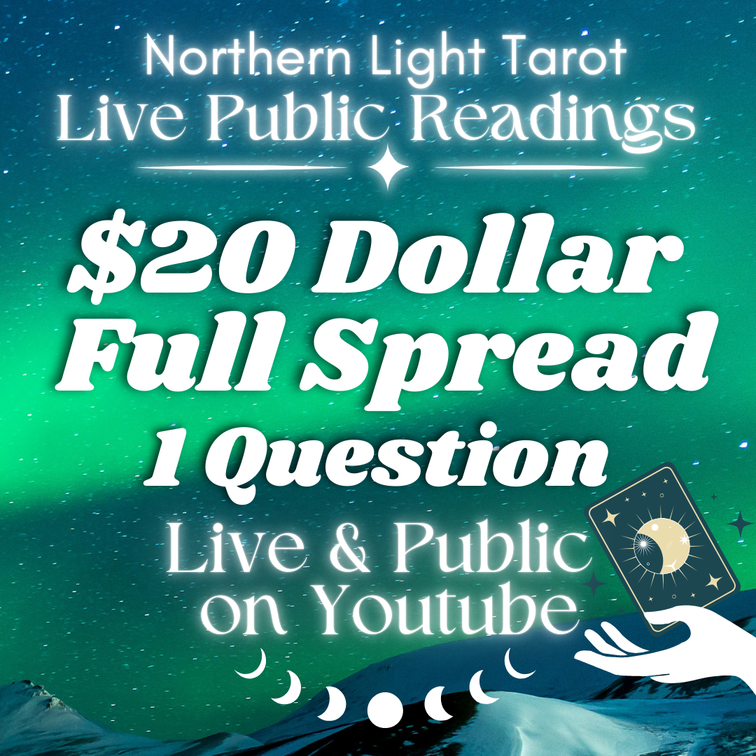 Live Public $20 Reading on Youtube (Payment Link)