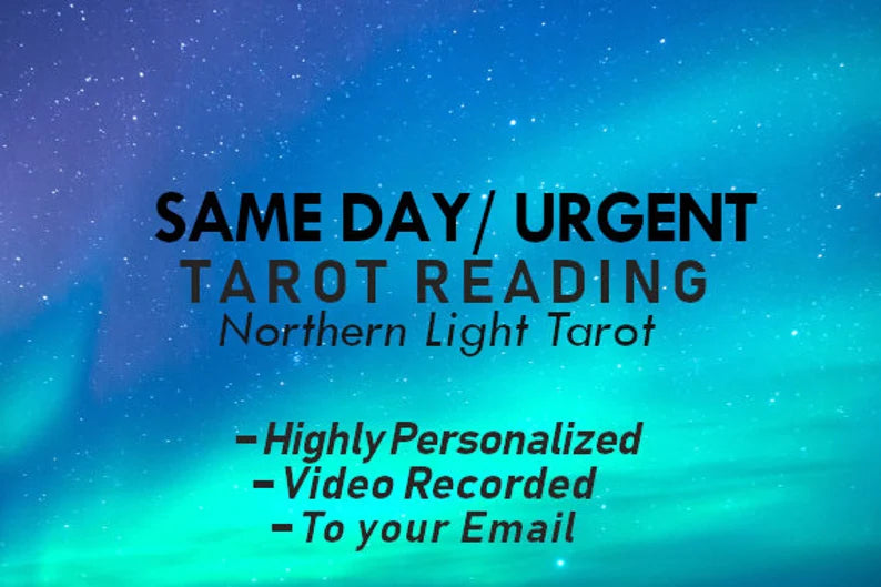 Same day/Urgent VIDEO RECORDED TAROT Card Reading by Northern Light Tarot, Personalized, In Depth, Straight To Your Email