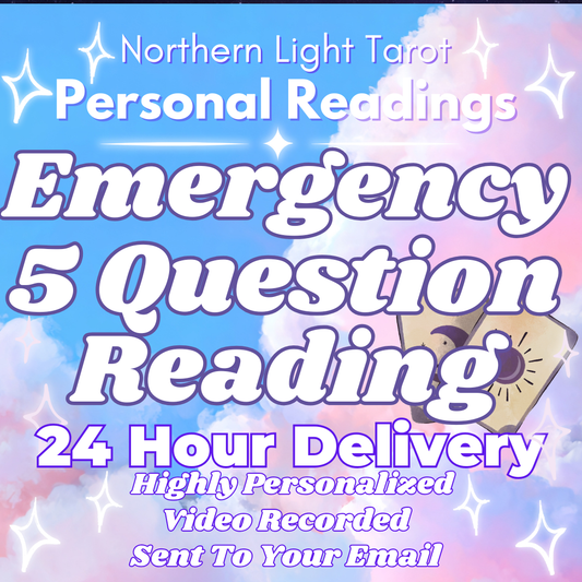 Same day/Urgent VIDEO RECORDED TAROT Card Reading by Northern Light Tarot, Personalized, In Depth, Straight To Your Email