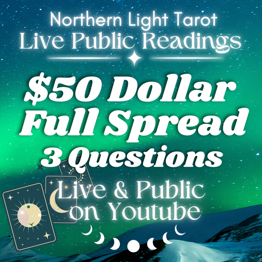 Live Public $50 Reading on Youtube (Payment Link)