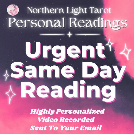Same day/Urgent VIDEO RECORDED TAROT Card Reading by Northern Light Tarot, Personalized, In Depth, Straight To Your Email
